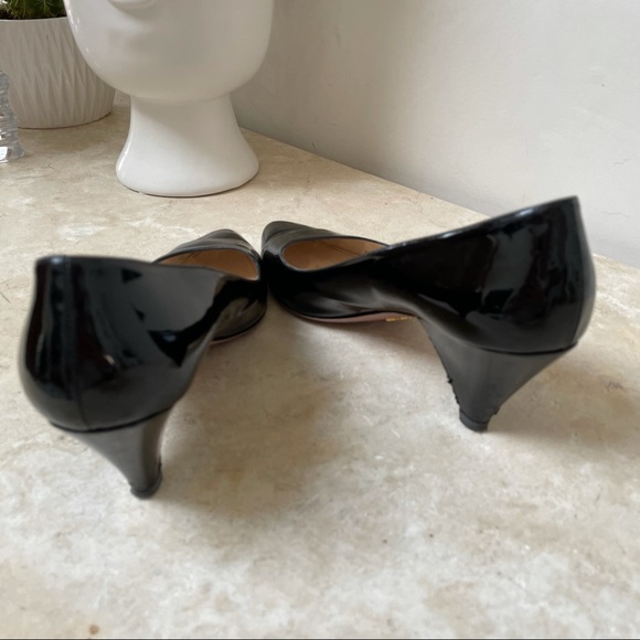 PRADA Black patent leather triangle heels - Picture 6 of 16